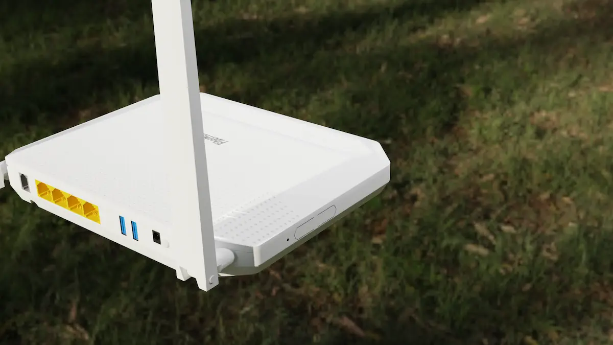 Router Wi-Fi blanco moderno