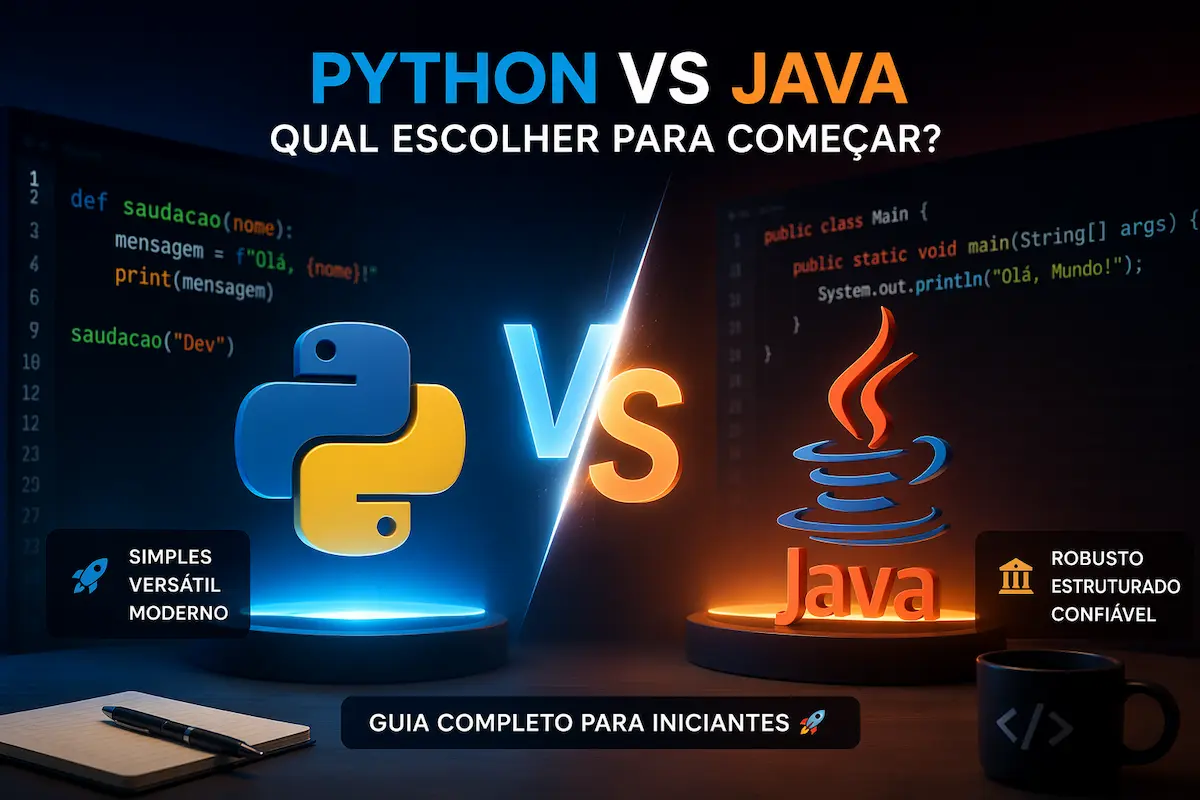 Python vs Java: qual escolher para começar em 2026? | Malieda